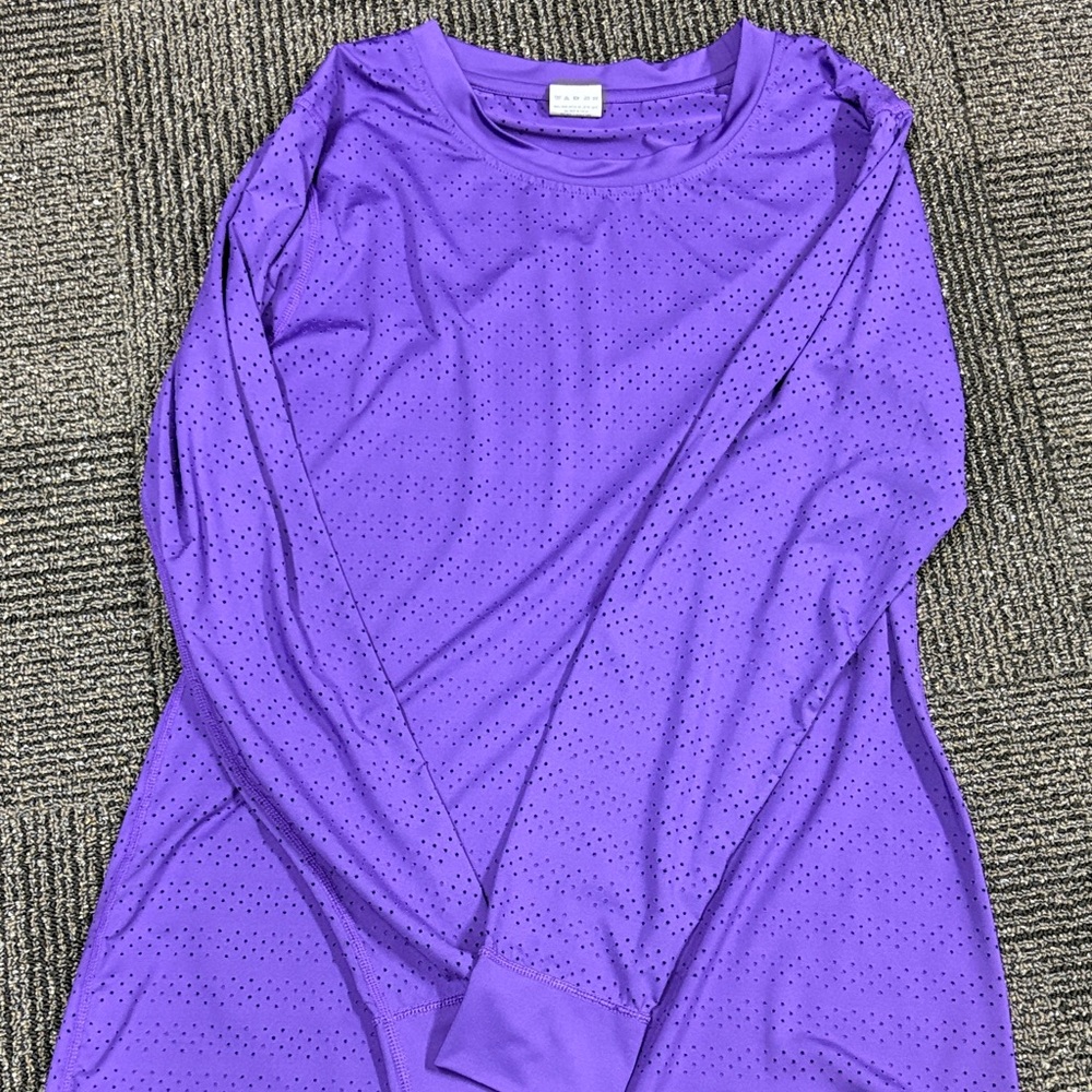 Vibrant Purple Long Sleeve Women's Top